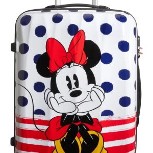 Trolley 4 Ruote Minnie Blue Dots  65 cm