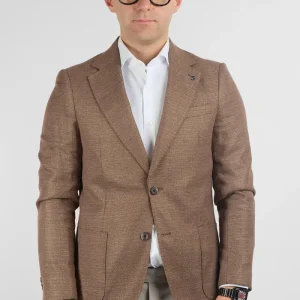 Giacca Lavorata Effetto Canapa EMA06 | Fango