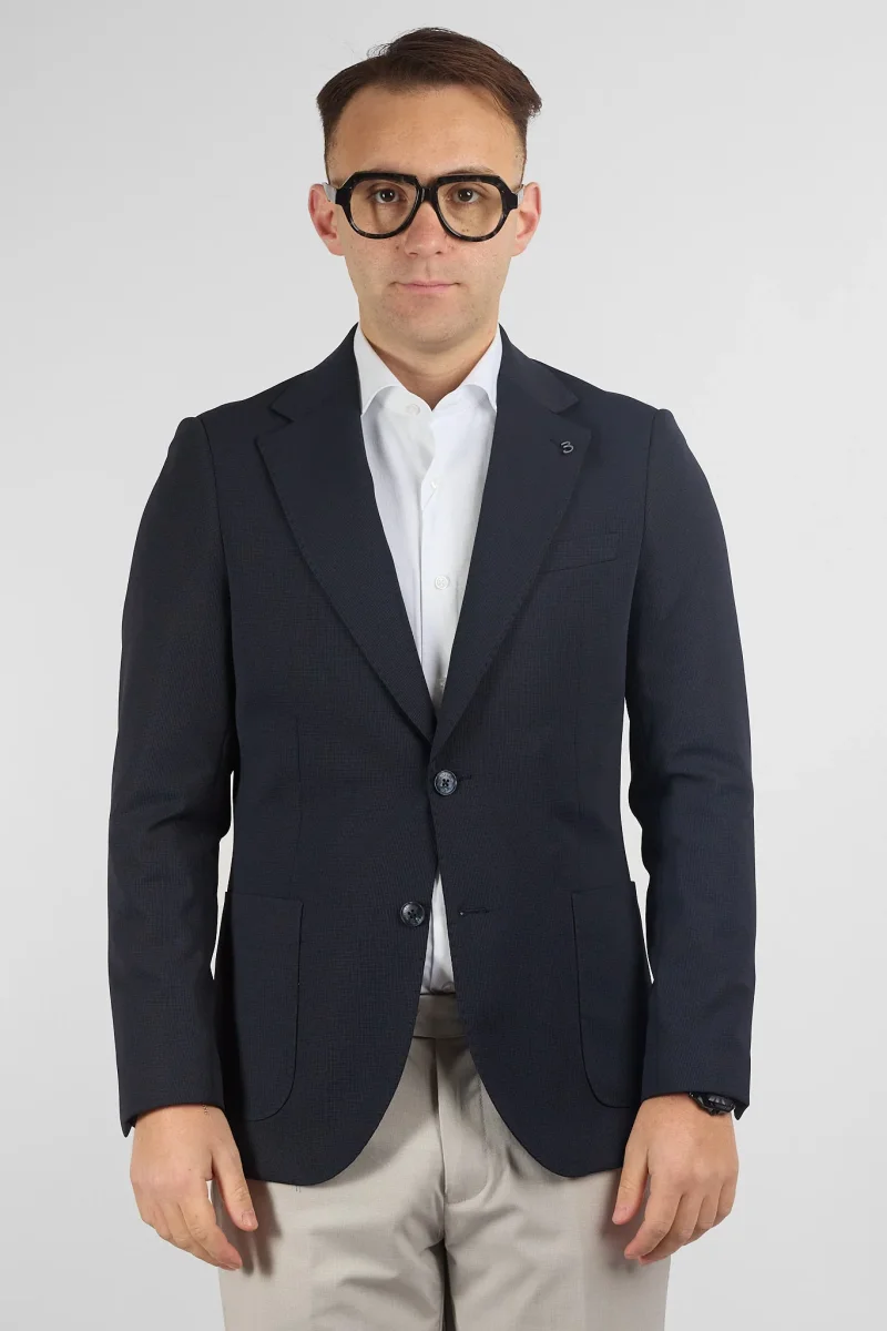 Giacca Jersey Elasticizzata | Blu - immagine 2