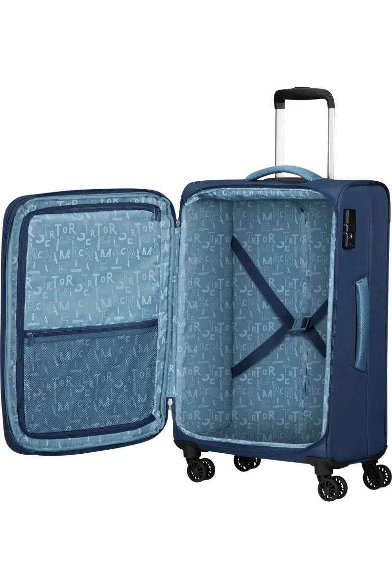 Pulsonic 68cm Valigia da Stiva Espandibile Combat Navy - immagine 4