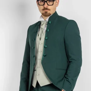 Abito Collo Coreana Classic 705 | Verde Smeraldo