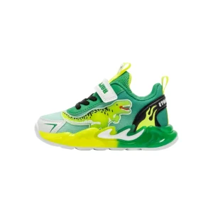 Sneakers luminose Bull Boys Jurassic Rex DNAL5117 VERDE Bambino