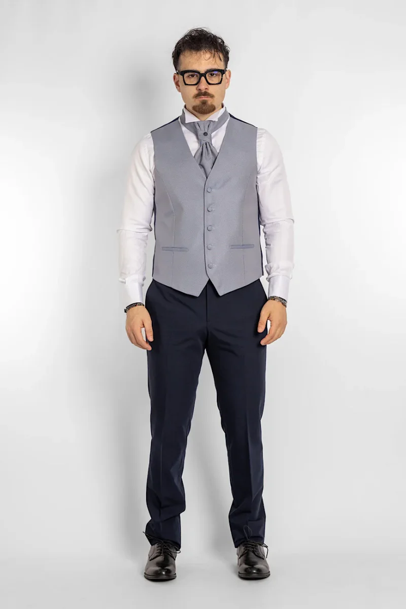 Abito Collo Coreana Classic 705 | Blu - immagine 7