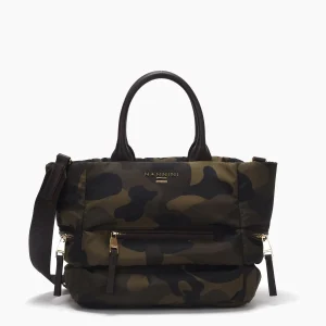 Borsa A Mano Tessuto Glassy Militare Nannini