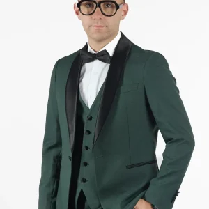 Smoking Basic con Gilet | Verde