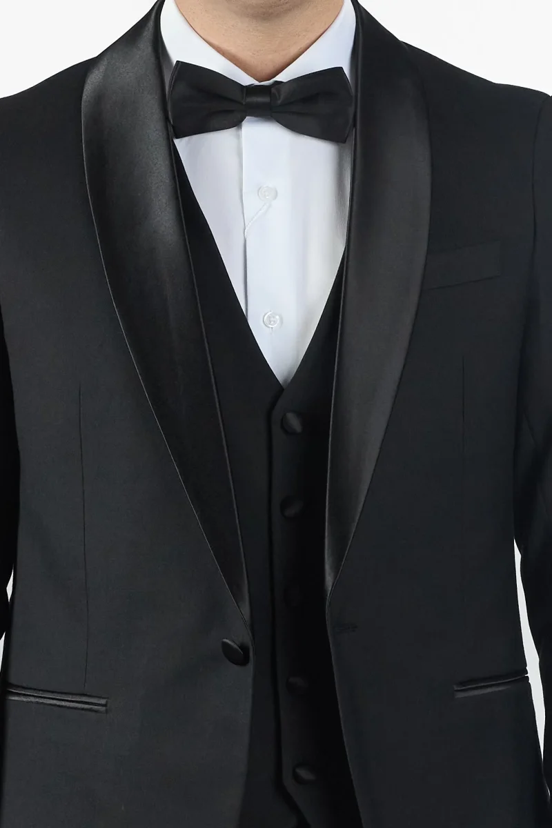 Smoking Basic con Gilet | Nero - immagine 4