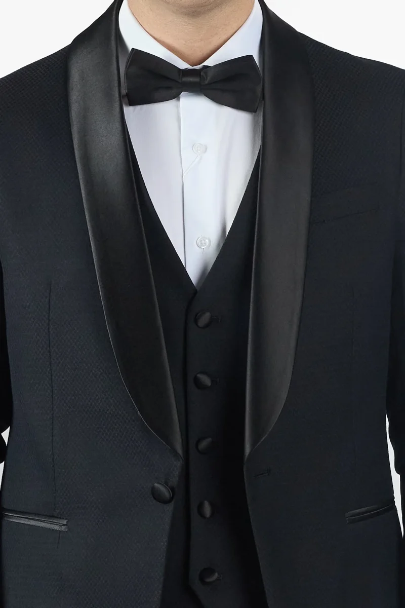 Smoking Luxury con Gilet | Nero - immagine 4