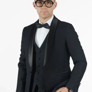 Smoking Luxury con Gilet | Nero