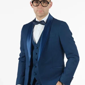 Smoking Basic con Gilet | Blu Parlamento