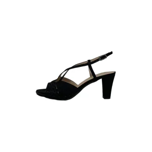 Sandalo col tacco JOEL A540 SATIN NERO donna