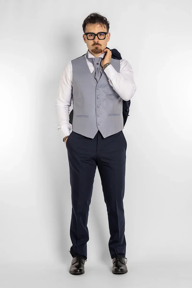 Abito Collo Coreana Classic 705 | Blu - immagine 6