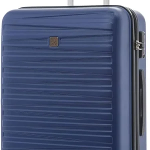 Trolley Medio 67cm Houston Blu 4 Ruote