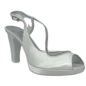 Sandalo col tacco JOEL A120 RASO MORELLI LUX AVOIO002 SPOSA