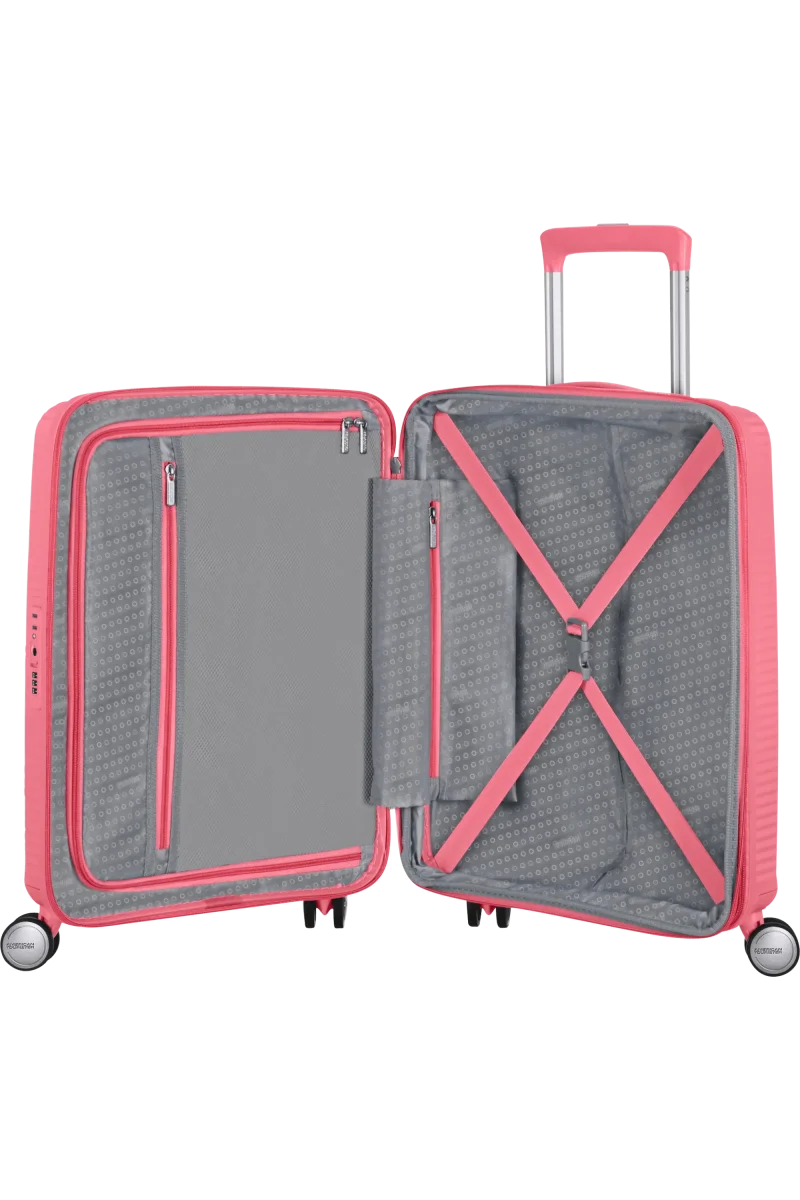 Bagaglio a Mano SoundBox 55cm Rosa Espandibile - immagine 4