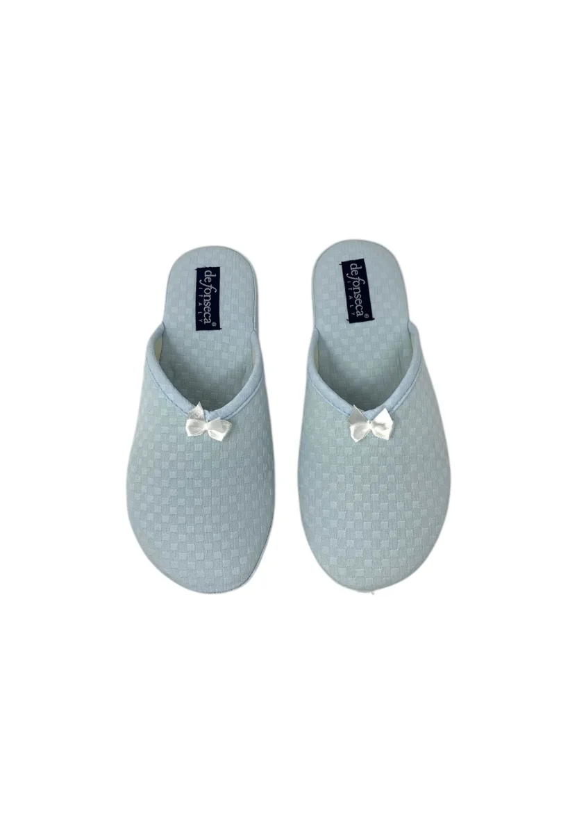 Pantofola da camera DE FONSECA DE.VERONA WA31SP Azzurro Donna - immagine 4