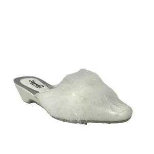 Pantofola da donna 52 BIANCOPC PELUCHE Sposa