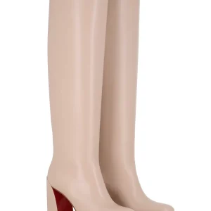 Christian Louboutin Stivale Janita 85 Bianco Donna