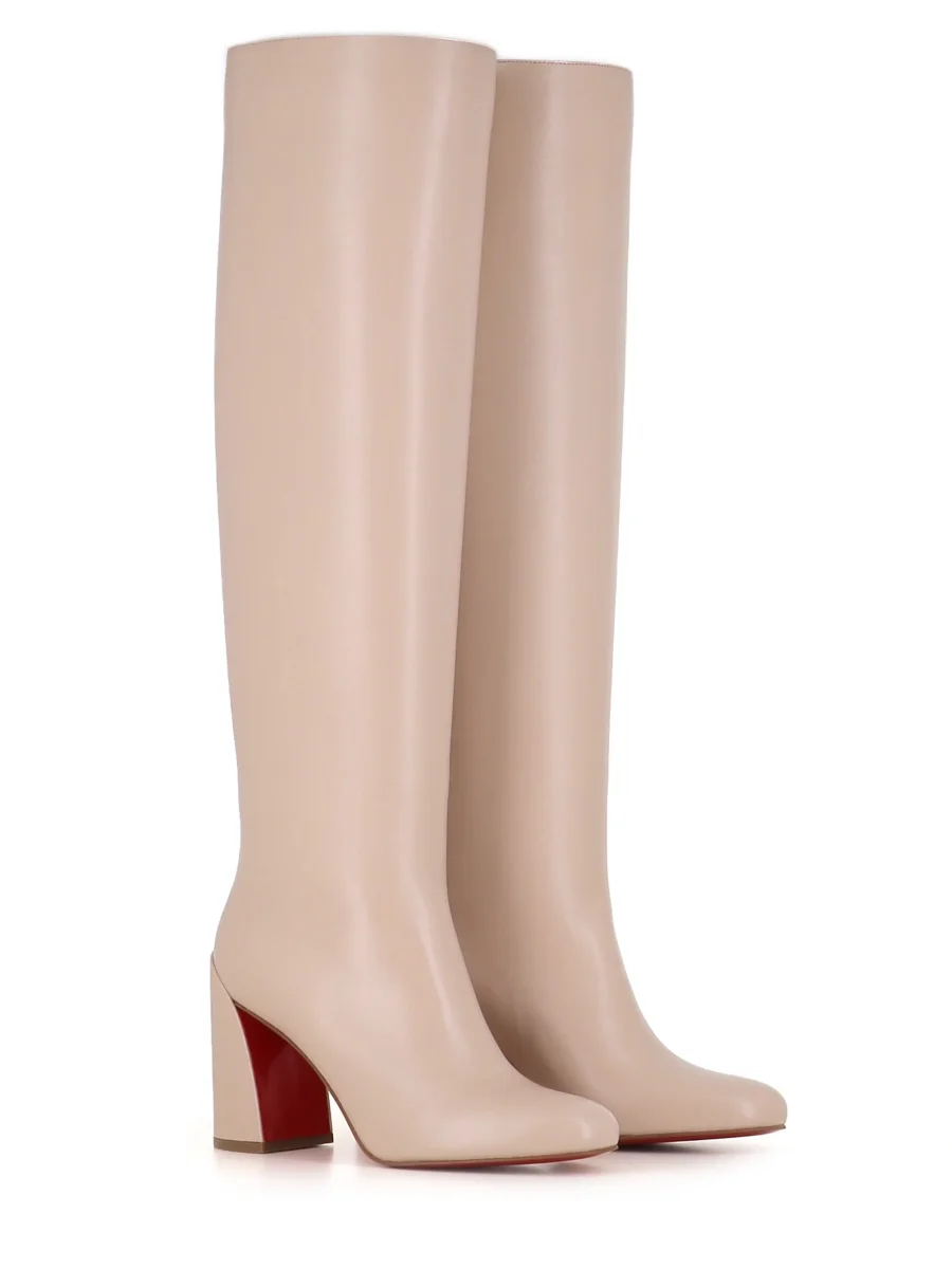 Christian Louboutin Stivale Janita 85 Bianco Donna