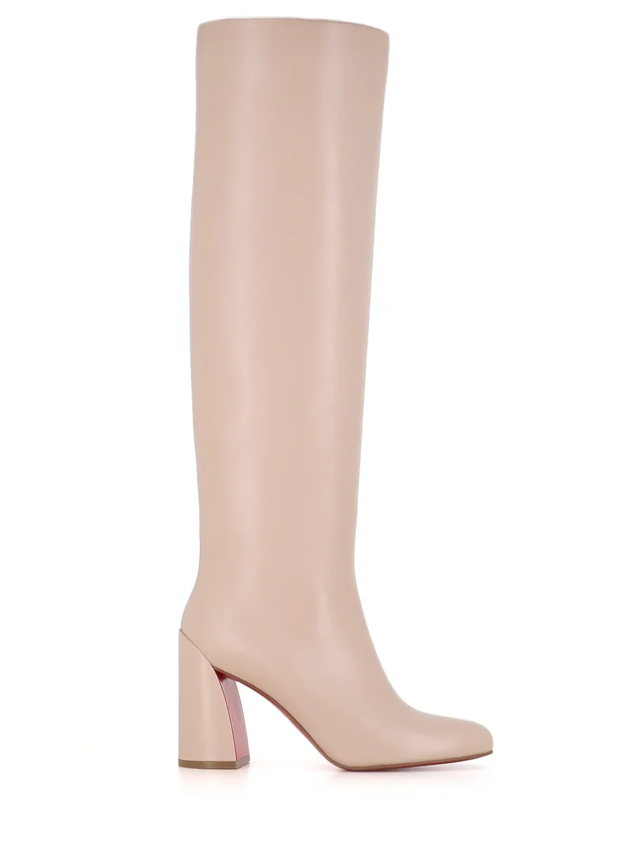 Christian Louboutin Stivale Janita 85 Bianco Donna - immagine 3