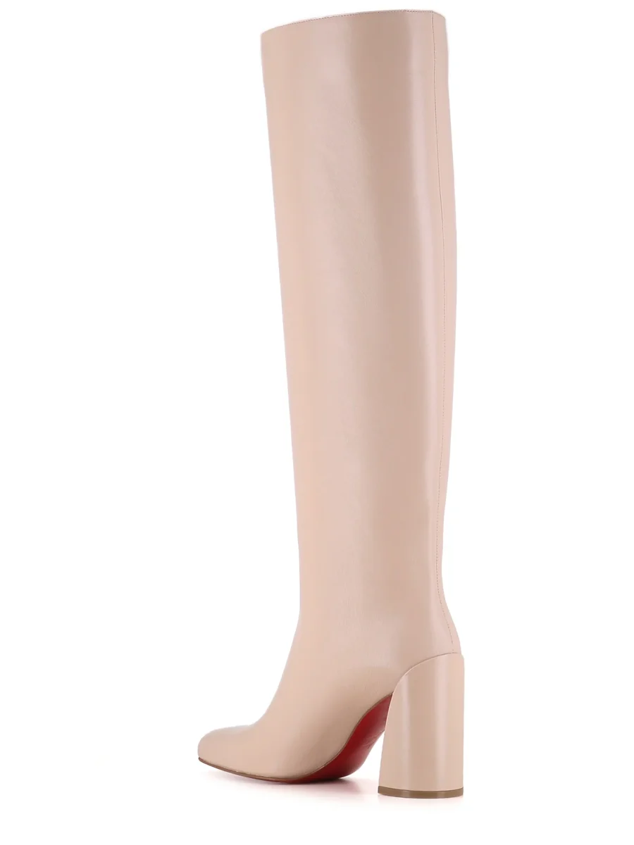 Christian Louboutin Stivale Janita 85 Bianco Donna - immagine 5