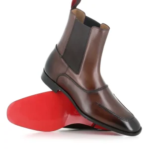 Christian Louboutin Chelsea Serchelsea Flat Marrone Uomo