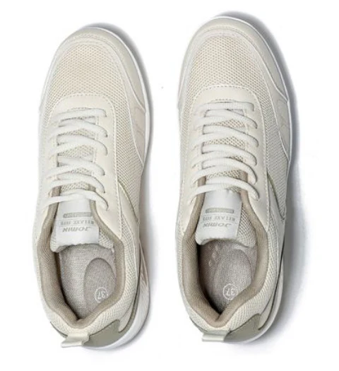 Scarpe Basculanti Beige Modello Rio in Eco Pelle e Tessuto Con Lacci - immagine 6