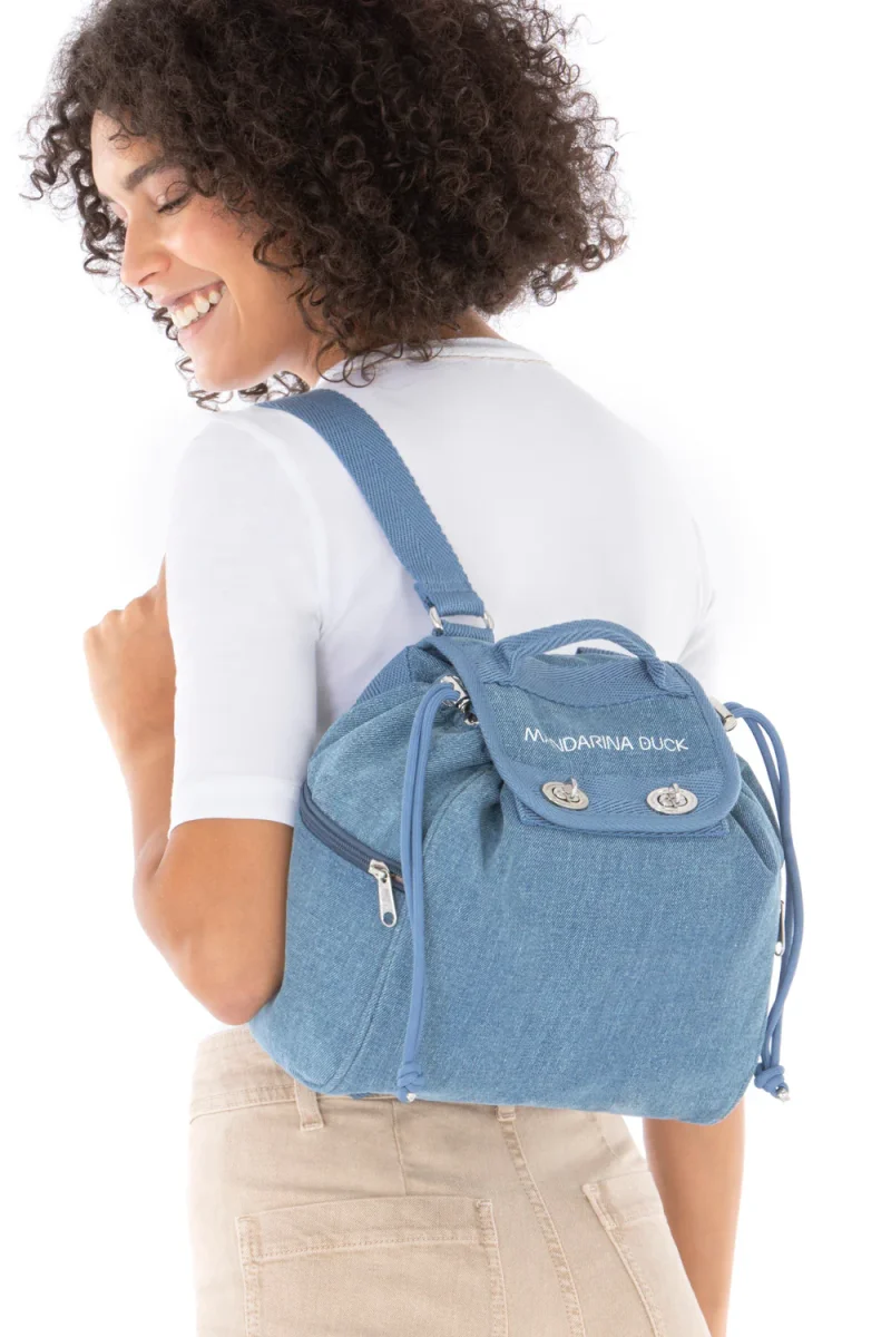 Zaino Denim Utility Piccolo By Mandarina - immagine 4