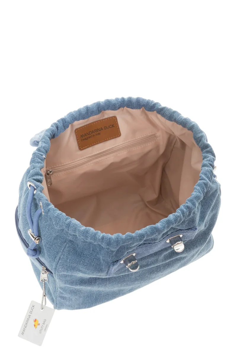 Zaino Denim Utility Piccolo By Mandarina - immagine 7