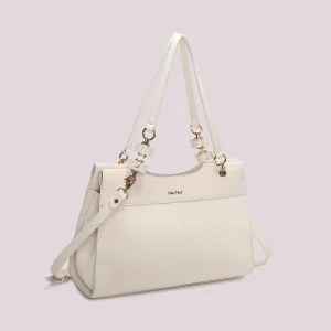 Shpper Elegante con Catena Panna