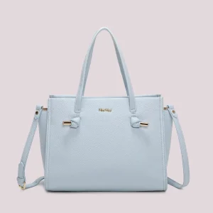 Borsa a Mano Con Nodini Celeste