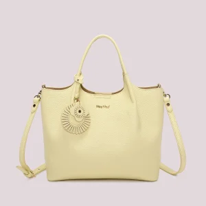 Borsa a Mano Con Charm Gialla Mimì-Muà