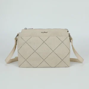 Tracollina In Jeans Chiaro con strass