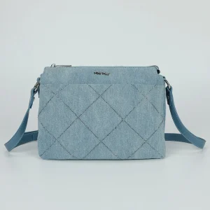 Tracollina Regolabile in Jeans con Strass