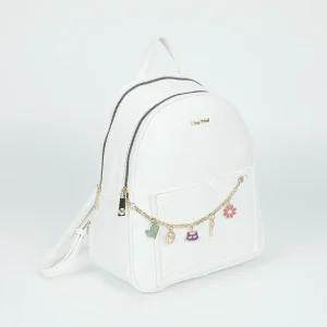 Zaino Con Braccialetto Bianco