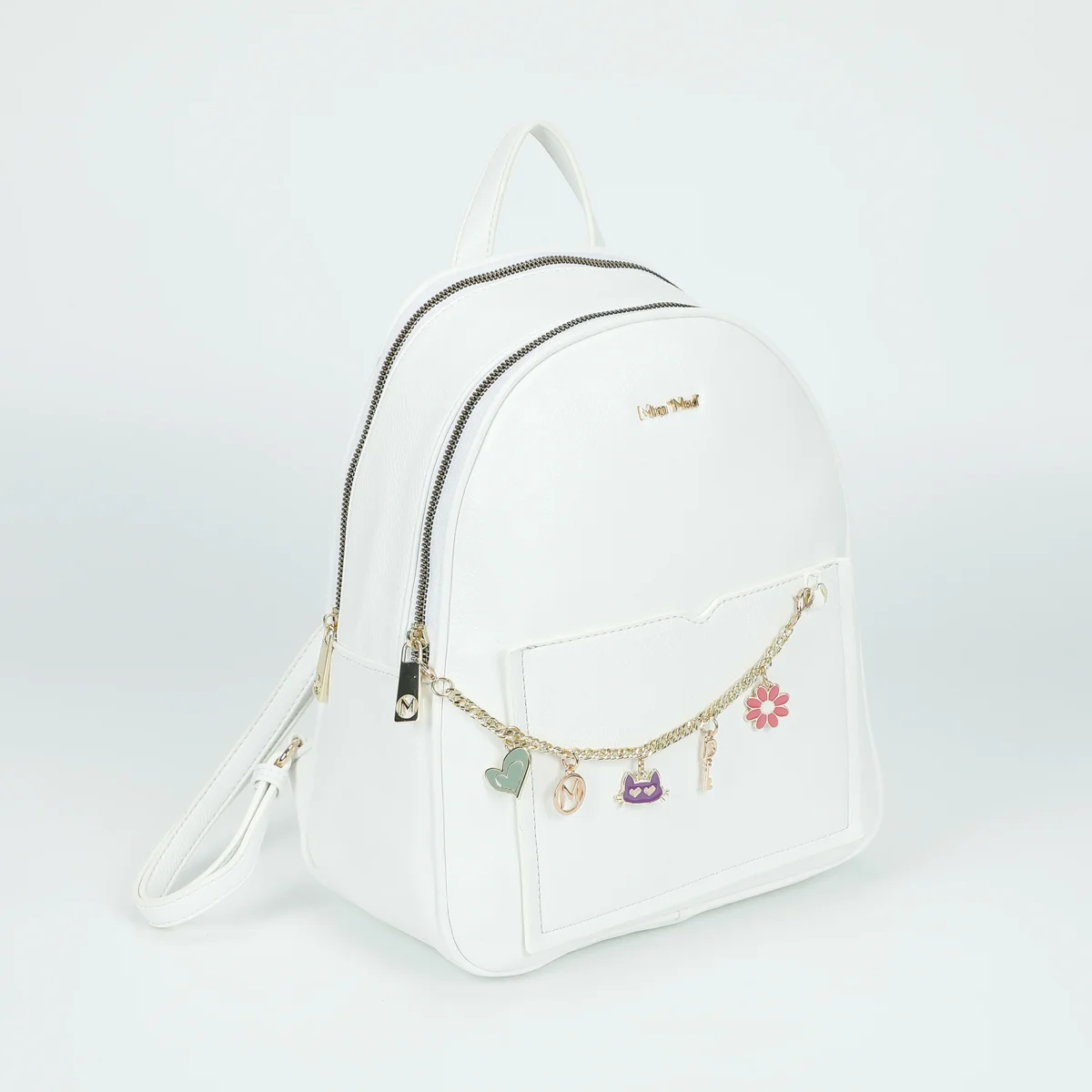 Zaino Con Braccialetto Bianco