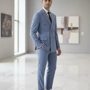 Abito doppio petto blu navy