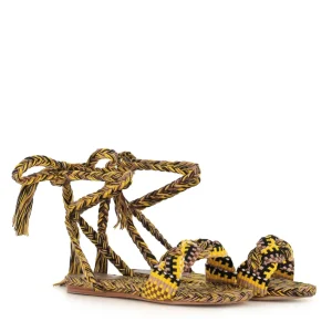 Amambaih Sandalo Paula Giallo Donna