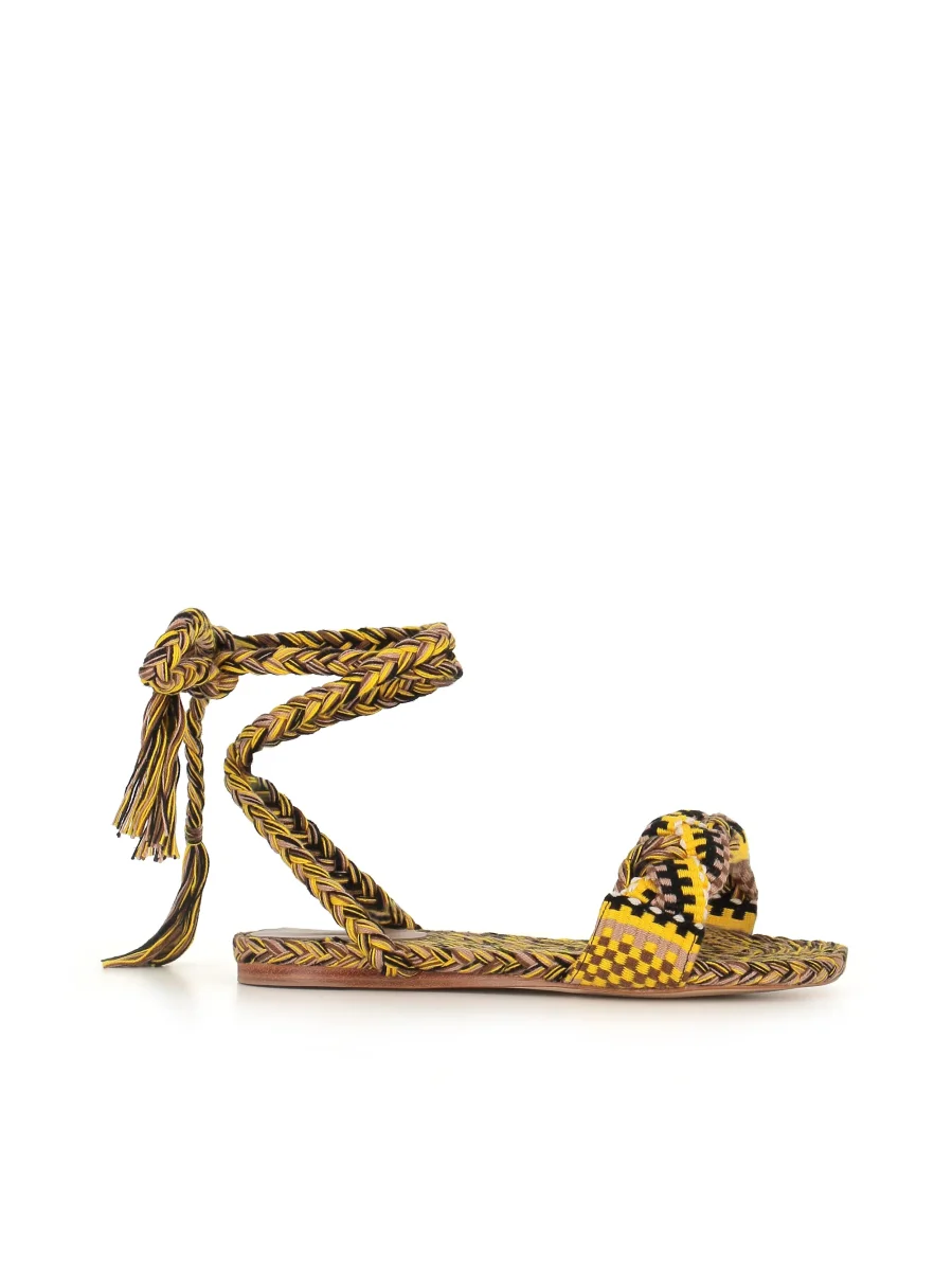 Amambaih Sandalo Paula Giallo Donna - immagine 3