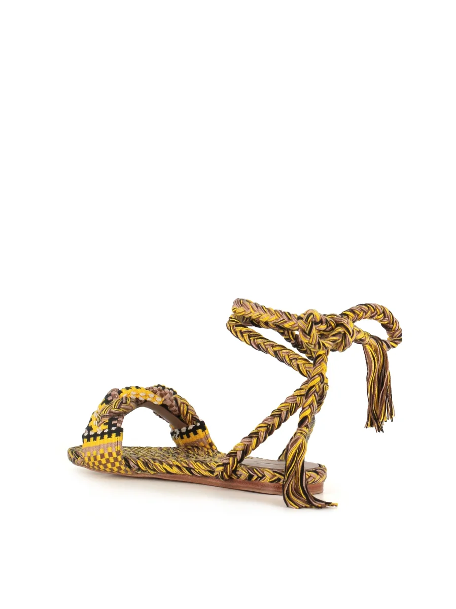 Amambaih Sandalo Paula Giallo Donna - immagine 4