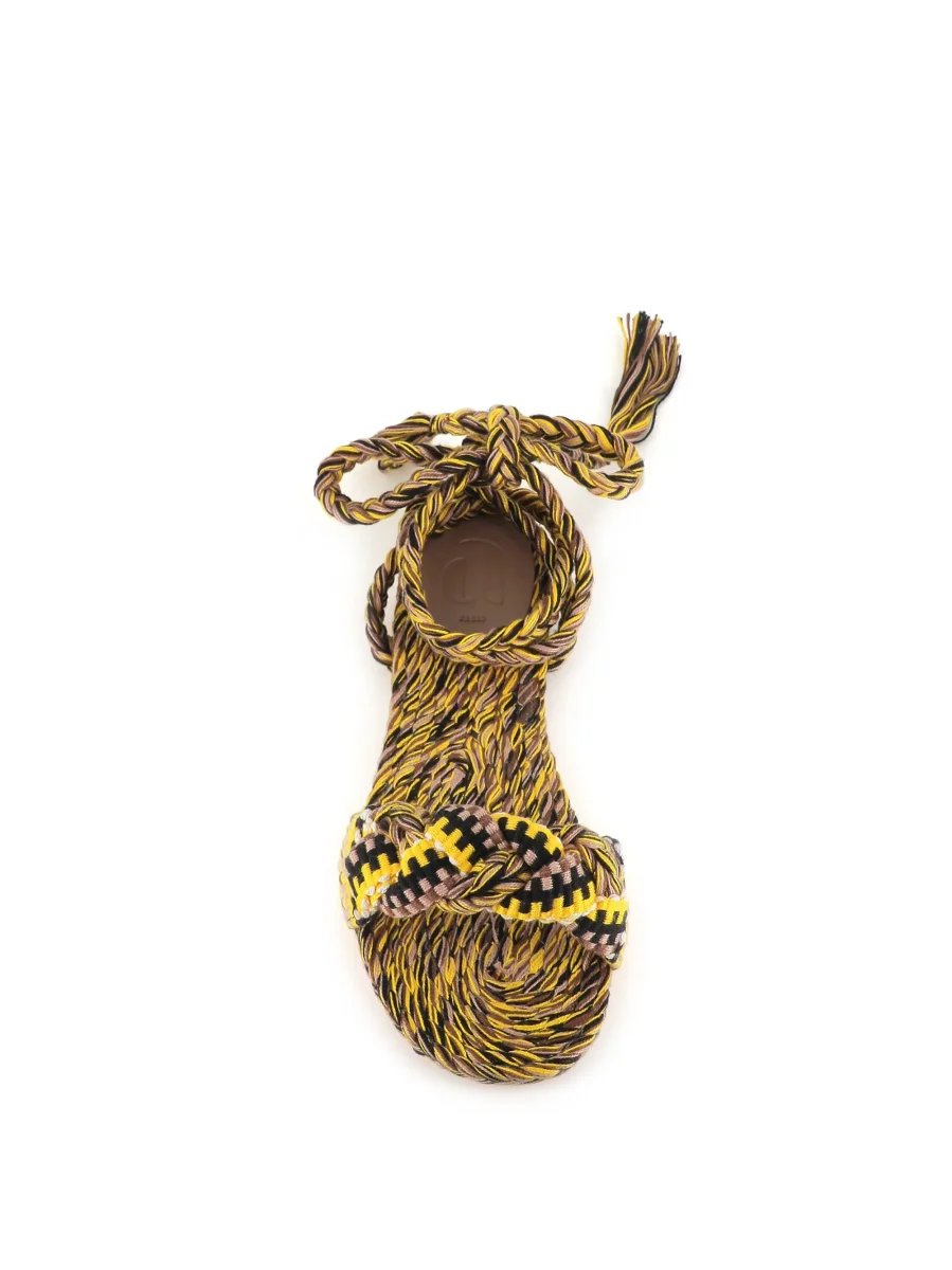 Amambaih Sandalo Paula Giallo Donna - immagine 5