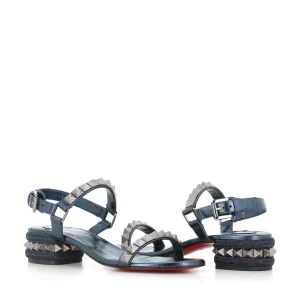 Christian Louboutin Sandalo Pyra Sand 30 Blu Donna