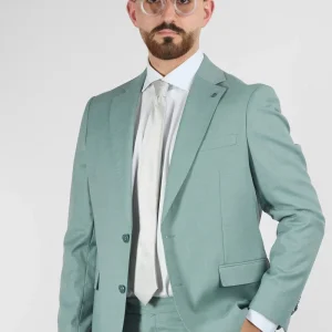 Abito Due Bottoni Basic | Verde Acqua