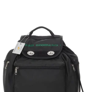 Zaino Iconico Utility Nero Mandarina