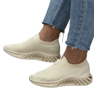 Scarpe Da Ginnastica Modello Bilbao Senza lacci Beige