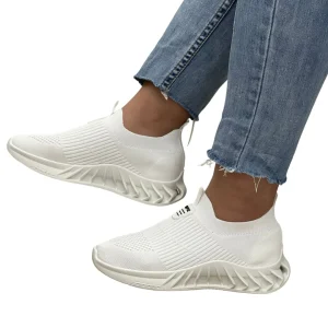 Scarpe Da Ginnastica Modello Bilbao Senza lacci Bianco