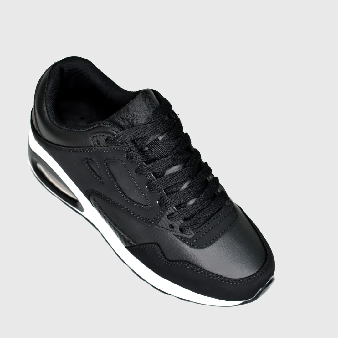 Scarpe Da Ginnastica Modello New York Nero Bianco In Eco Pelle - immagine 4