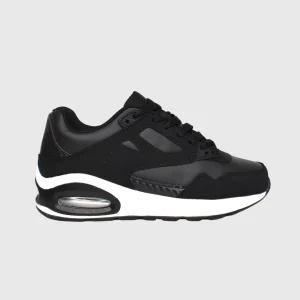 Scarpe Da Ginnastica Modello New York Nero Bianco In Eco Pelle