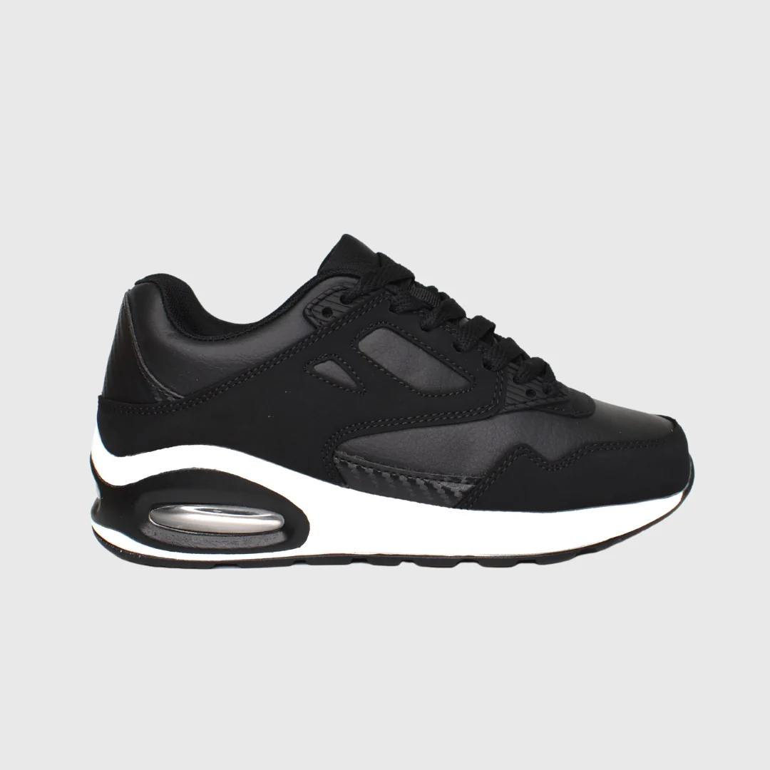 Scarpe Da Ginnastica Modello New York Nero Bianco In Eco Pelle