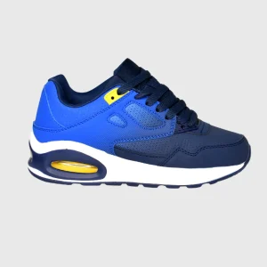 Scarpe Da Ginnastica Modello New York Blu In Eco Pelle