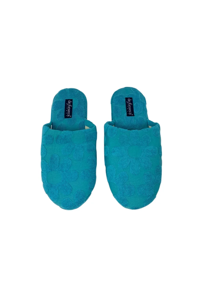 Pantofola da camera DE FONSECA DE.ROMA WB35 Azzurro Donna - immagine 4